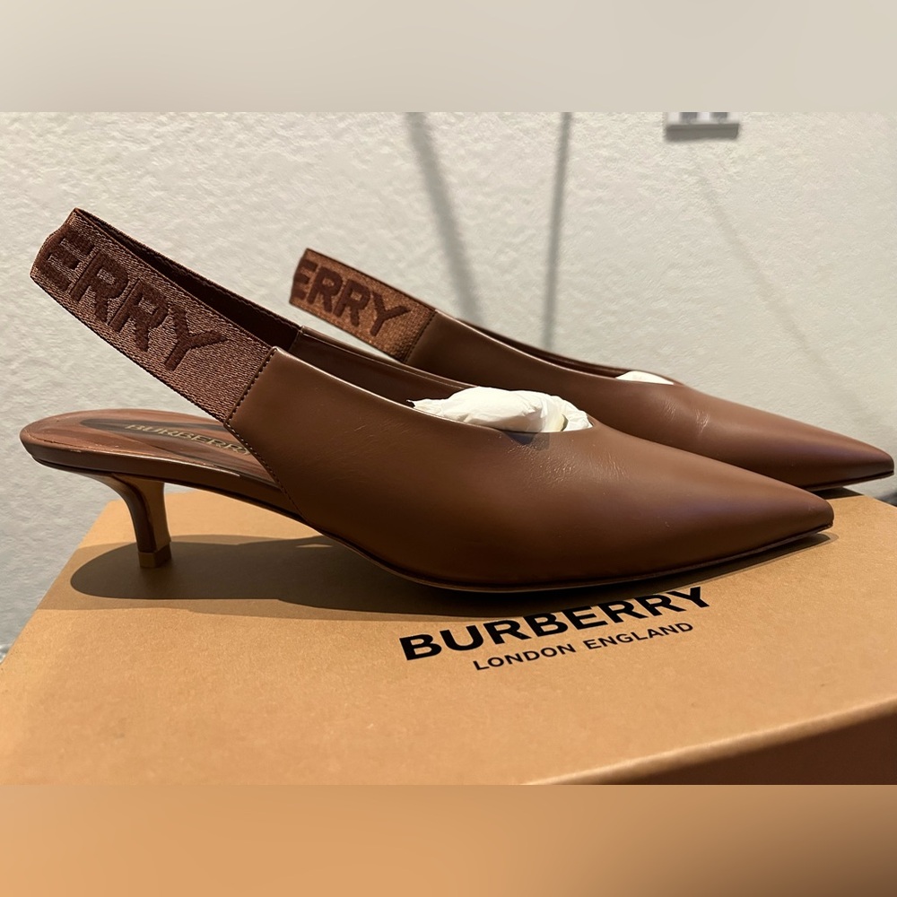 Burberry kitten heels